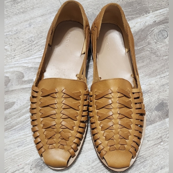 Nisolo Huarache Men’s Saddle Brown Slip On Leather Sandal Shoes Size 11 main image 4